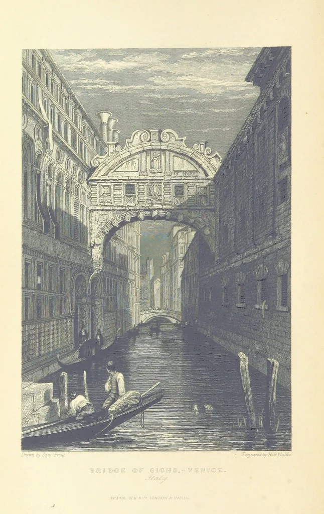 An illustration from The Continental Tourist. Views of Cities and Scenery in Italy, France, and Switzerland. From original drawings by S. Prout, ... and J. D. Harding, with descriptions in English by T. Roscoe, and in French by A. Sosson, 1849, leaf 228