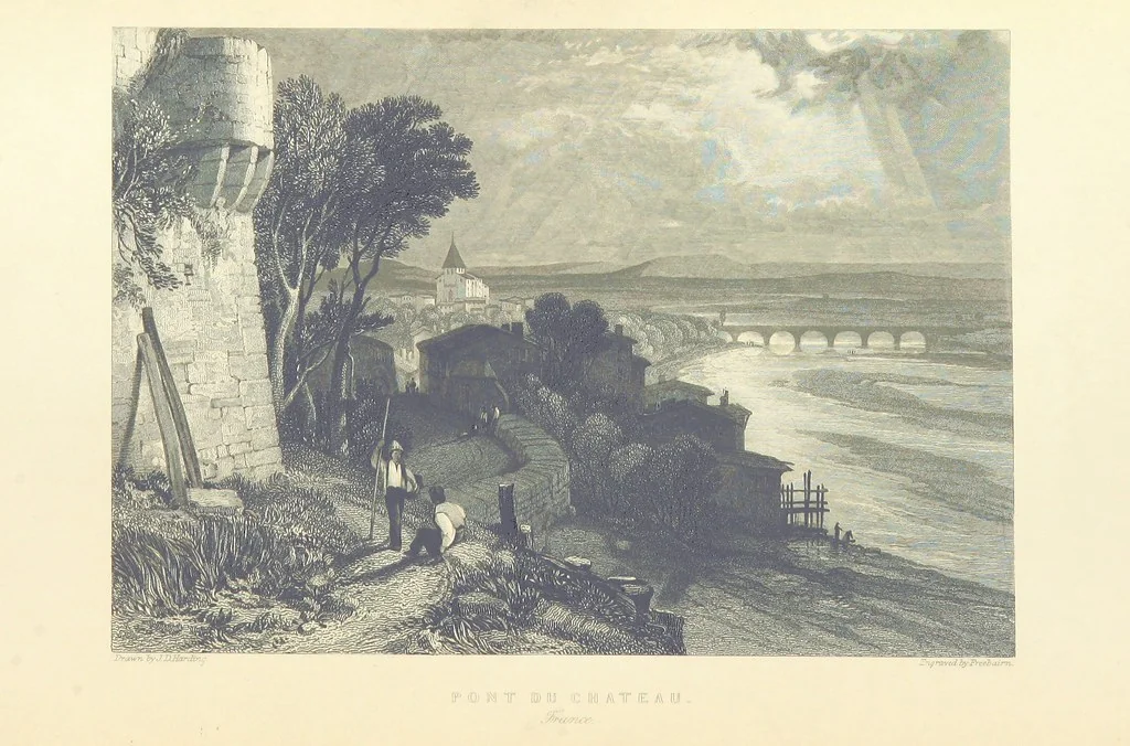An illustration from The Continental Tourist. Views of Cities and Scenery in Italy, France, and Switzerland. From original drawings by S. Prout, ... and J. D. Harding, with descriptions in English by T. Roscoe, and in French by A. Sosson, 1849, leaf 264