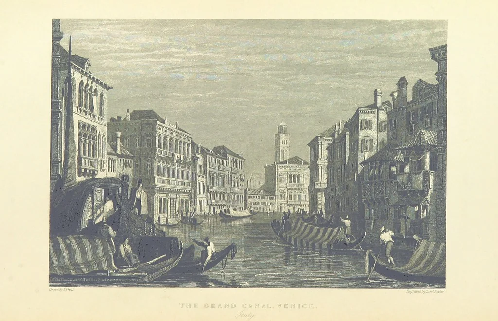 An illustration from The Continental Tourist. Views of Cities and Scenery in Italy, France, and Switzerland. From original drawings by S. Prout, ... and J. D. Harding, with descriptions in English by T. Roscoe, and in French by A. Sosson, 1849, leaf 268