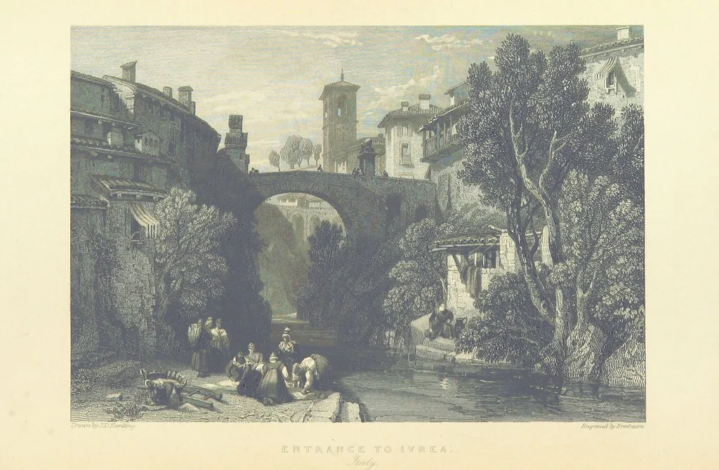An illustration from The Continental Tourist. Views of Cities and Scenery in Italy, France, and Switzerland. From original drawings by S. Prout, ... and J. D. Harding, with descriptions in English by T. Roscoe, and in French by A. Sosson, 1849, leaf 276