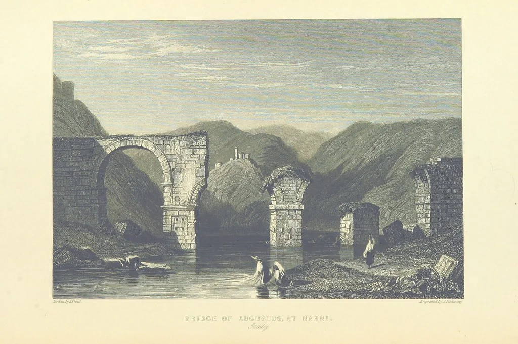 An illustration from The Continental Tourist. Views of Cities and Scenery in Italy, France, and Switzerland. From original drawings by S. Prout, ... and J. D. Harding, with descriptions in English by T. Roscoe, and in French by A. Sosson, 1849, leaf 284