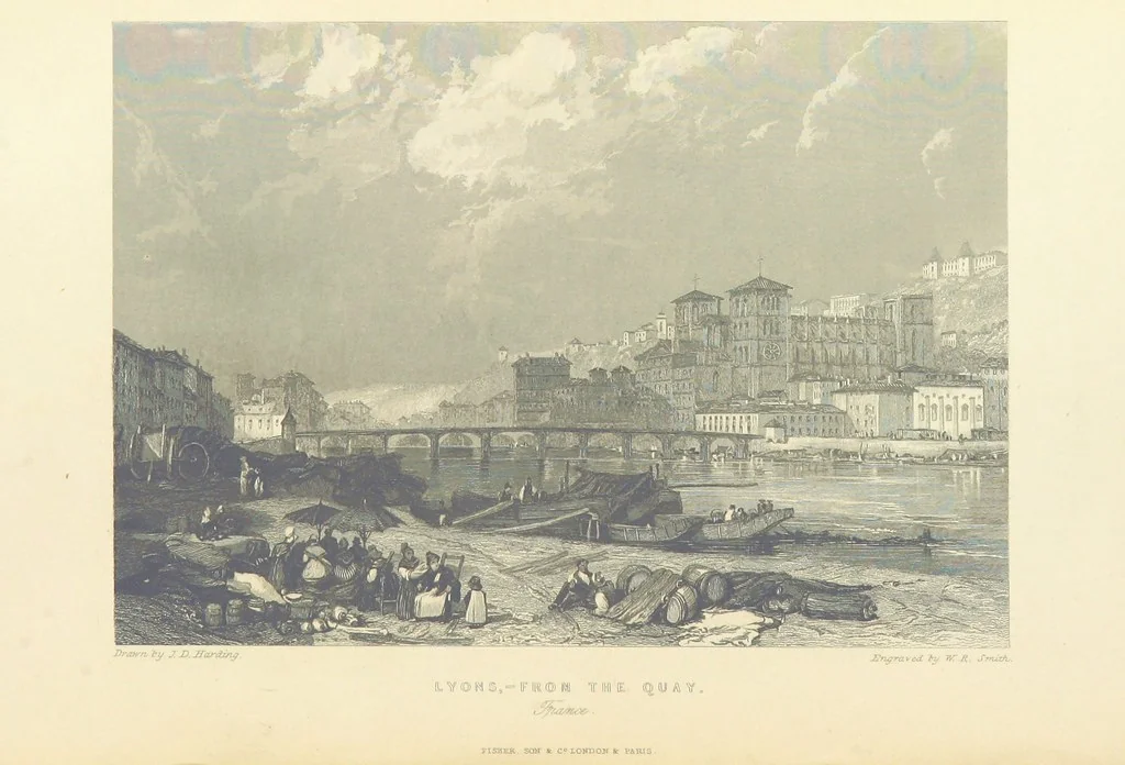 An illustration from The Continental Tourist. Views of Cities and Scenery in Italy, France, and Switzerland. From original drawings by S. Prout, ... and J. D. Harding, with descriptions in English by T. Roscoe, and in French by A. Sosson, 1849, leaf 312