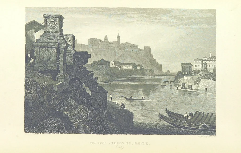 An illustration from The Continental Tourist. Views of Cities and Scenery in Italy, France, and Switzerland. From original drawings by S. Prout, ... and J. D. Harding, with descriptions in English by T. Roscoe, and in French by A. Sosson, 1849, leaf 320