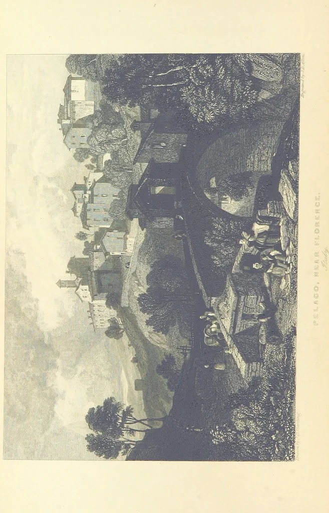 An illustration from The Continental Tourist. Views of Cities and Scenery in Italy, France, and Switzerland. From original drawings by S. Prout, ... and J. D. Harding, with descriptions in English by T. Roscoe, and in French by A. Sosson, 1849, leaf 328