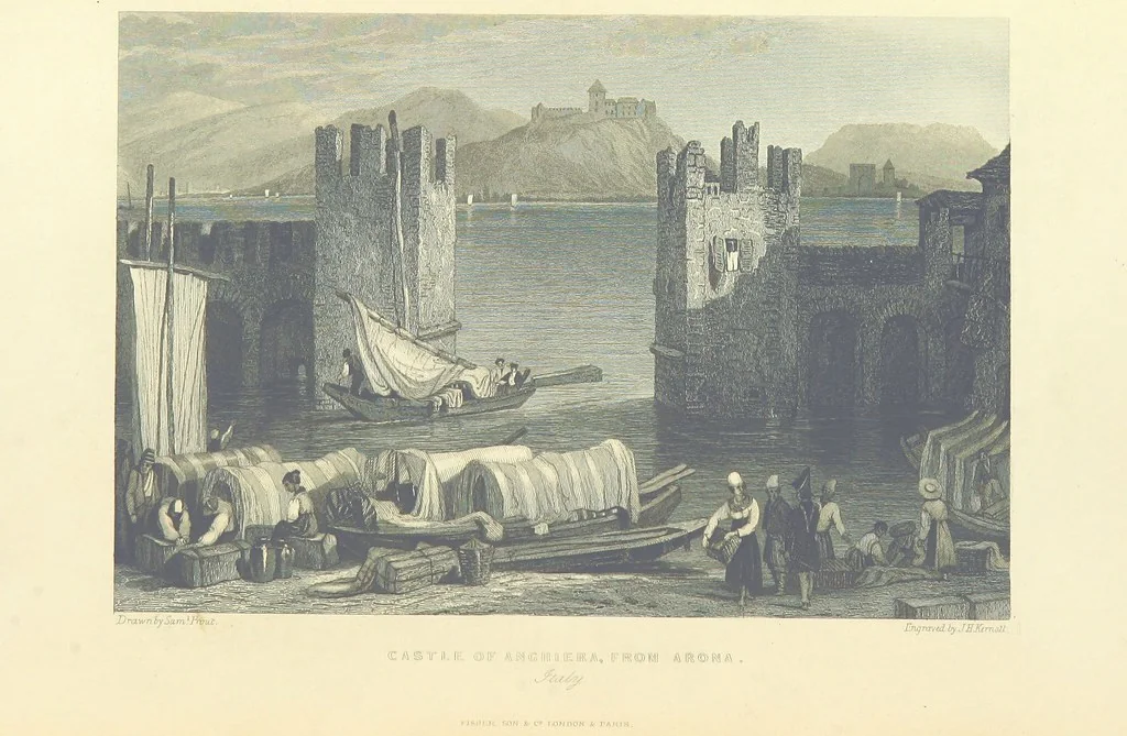 An illustration from The Continental Tourist. Views of Cities and Scenery in Italy, France, and Switzerland. From original drawings by S. Prout, ... and J. D. Harding, with descriptions in English by T. Roscoe, and in French by A. Sosson, 1849, leaf 372