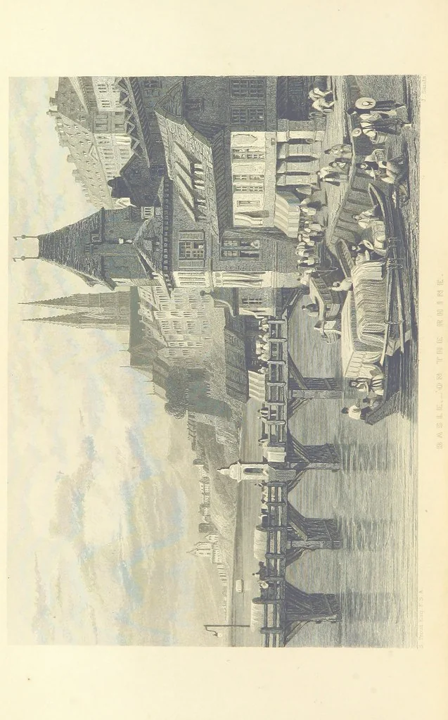 An illustration from The Continental Tourist. Views of Cities and Scenery in Italy, France, and Switzerland. From original drawings by S. Prout, ... and J. D. Harding, with descriptions in English by T. Roscoe, and in French by A. Sosson, 1849, leaf 394