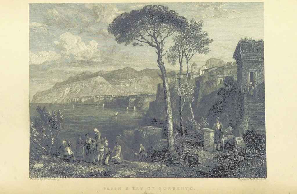 An illustration from The Continental Tourist. Views of Cities and Scenery in Italy, France, and Switzerland. From original drawings by S. Prout, ... and J. D. Harding, with descriptions in English by T. Roscoe, and in French by A. Sosson, 1849, leaf 44