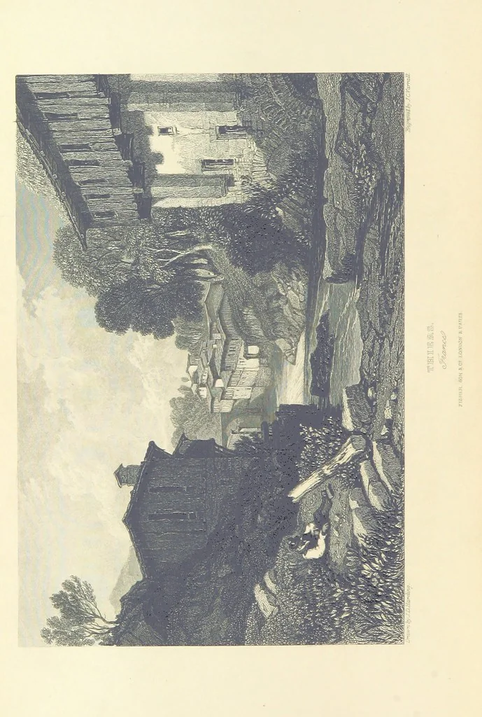 An illustration from The Continental Tourist. Views of Cities and Scenery in Italy, France, and Switzerland. From original drawings by S. Prout, ... and J. D. Harding, with descriptions in English by T. Roscoe, and in French by A. Sosson, 1849, leaf 440