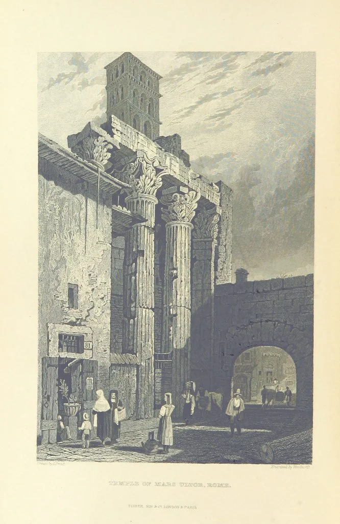 An illustration from The Continental Tourist. Views of Cities and Scenery in Italy, France, and Switzerland. From original drawings by S. Prout, ... and J. D. Harding, with descriptions in English by T. Roscoe, and in French by A. Sosson, 1849, leaf 452