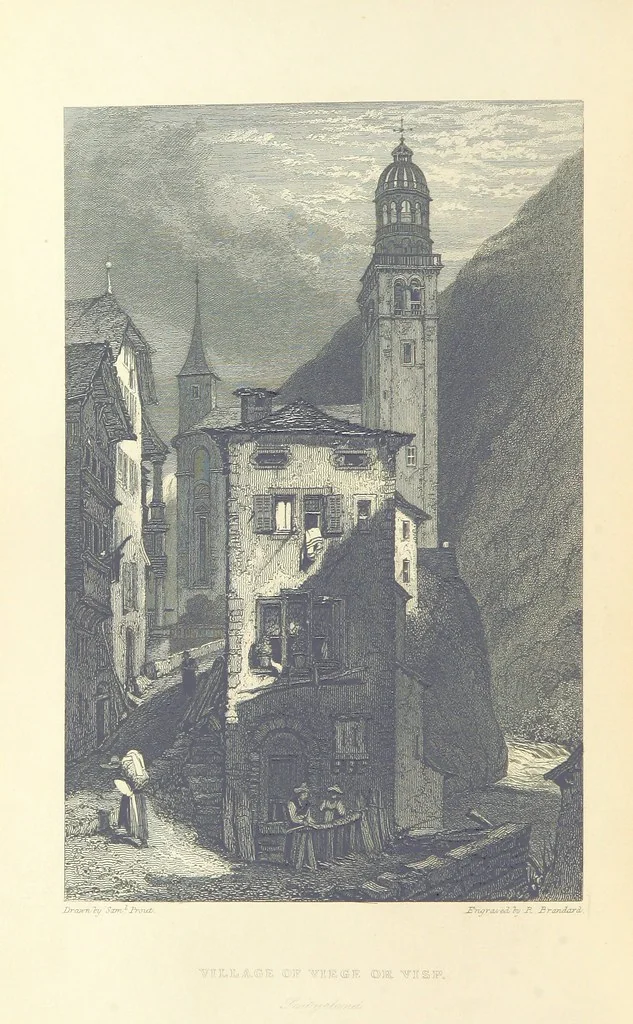 An illustration from The Continental Tourist. Views of Cities and Scenery in Italy, France, and Switzerland. From original drawings by S. Prout, ... and J. D. Harding, with descriptions in English by T. Roscoe, and in French by A. Sosson, 1849, leaf 478