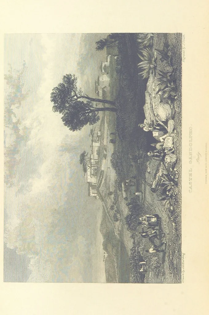 An illustration from The Continental Tourist. Views of Cities and Scenery in Italy, France, and Switzerland. From original drawings by S. Prout, ... and J. D. Harding, with descriptions in English by T. Roscoe, and in French by A. Sosson, 1849, leaf 490