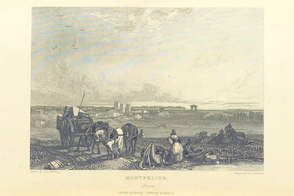 An illustration from The Continental Tourist. Views of Cities and Scenery in Italy, France, and Switzerland. From original drawings by S. Prout, ... and J. D. Harding, with descriptions in English by T. Roscoe, and in French by A. Sosson, 1849, leaf 498