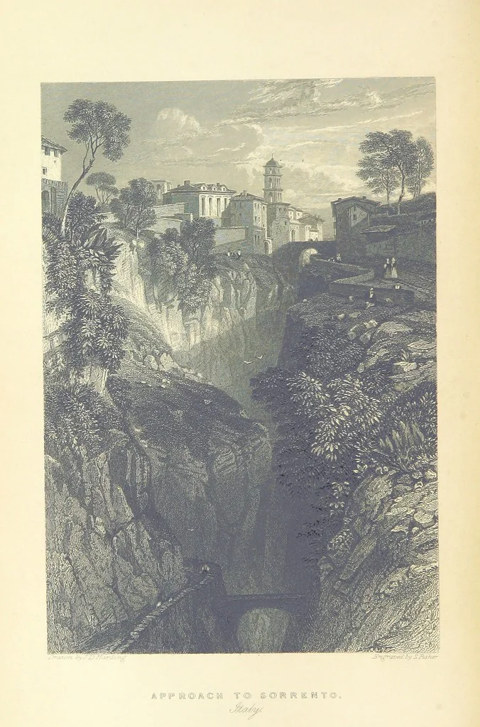 An illustration from The Continental Tourist. Views of Cities and Scenery in Italy, France, and Switzerland. From original drawings by S. Prout, ... and J. D. Harding, with descriptions in English by T. Roscoe, and in French by A. Sosson, 1849, leaf 64