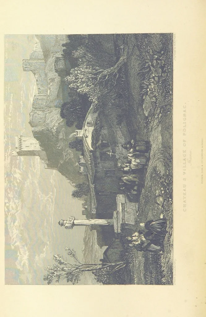 An illustration from The Continental Tourist. Views of Cities and Scenery in Italy, France, and Switzerland. From original drawings by S. Prout, ... and J. D. Harding, with descriptions in English by T. Roscoe, and in French by A. Sosson, 1849, leaf 68