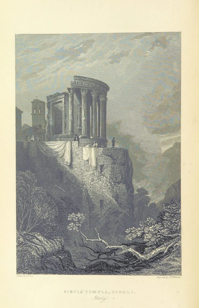 An illustration from The Continental Tourist. Views of Cities and Scenery in Italy, France, and Switzerland. From original drawings by S. Prout, ... and J. D. Harding, with descriptions in English by T. Roscoe, and in French by A. Sosson, 1849, leaf 76