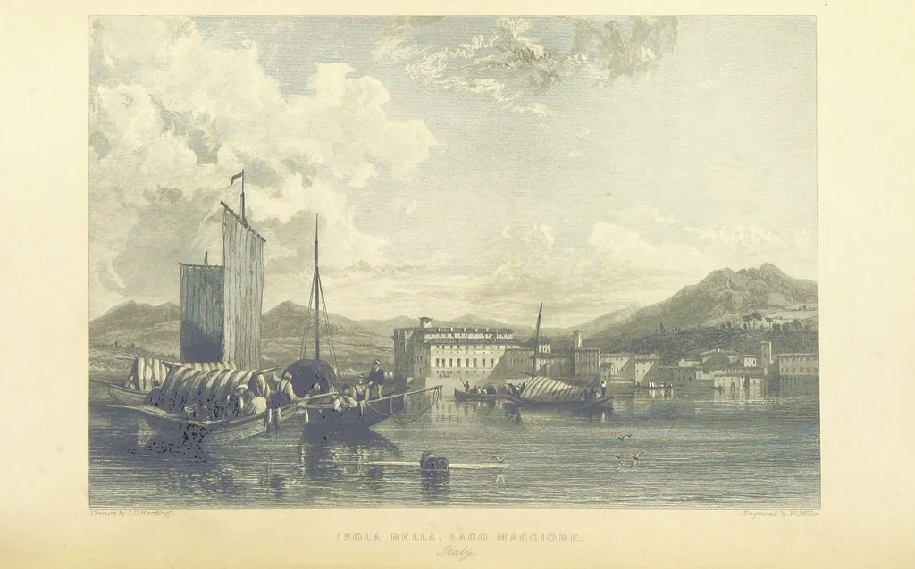 An illustration from The Continental Tourist. Views of Cities and Scenery in Italy, France, and Switzerland. From original drawings by S. Prout, ... and J. D. Harding, with descriptions in English by T. Roscoe, and in French by A. Sosson, 1849, leaf 96