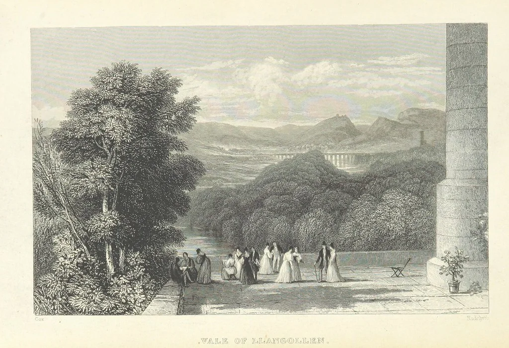 An illustration from Wanderings and Excursions in North Wales, with 51 engravings, by Radclyffe, from drawings by Cattermole, Cox, etc, 1853, leaf 135
