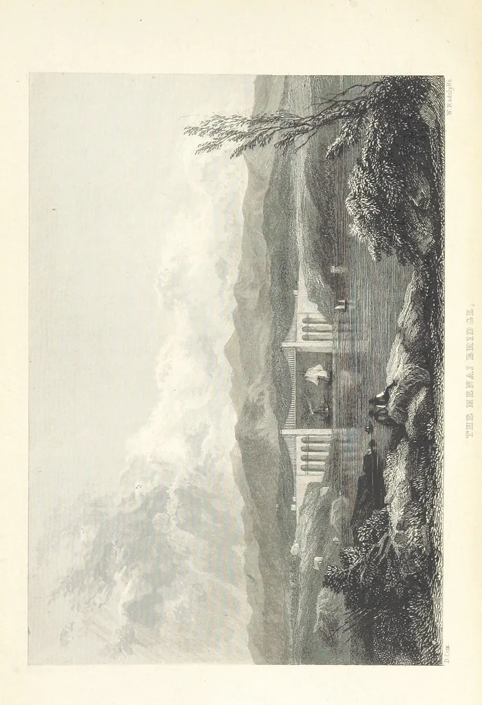 An illustration from Wanderings and Excursions in North Wales, with 51 engravings, by Radclyffe, from drawings by Cattermole, Cox, etc, 1853, leaf 187