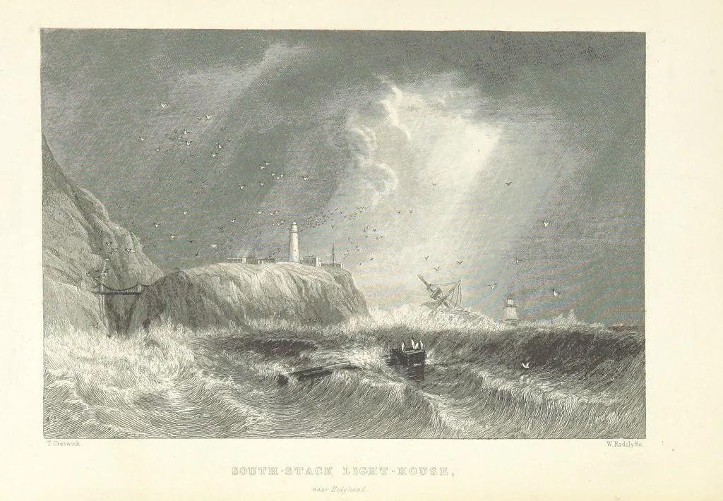 An illustration from Wanderings and Excursions in North Wales, with 51 engravings, by Radclyffe, from drawings by Cattermole, Cox, etc, 1853, leaf 213