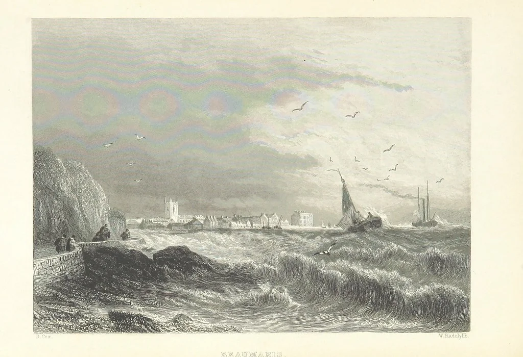 An illustration from Wanderings and Excursions in North Wales, with 51 engravings, by Radclyffe, from drawings by Cattermole, Cox, etc, 1853, leaf 219