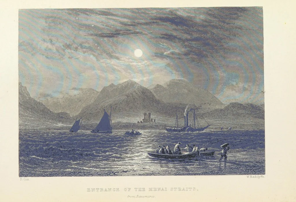 An illustration from Wanderings and Excursions in North Wales, with 51 engravings, by Radclyffe, from drawings by Cattermole, Cox, etc, 1853, leaf 226