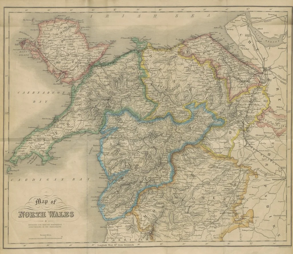 An illustration from Wanderings and Excursions in North Wales, with 51 engravings, by Radclyffe, from drawings by Cattermole, Cox, etc, 1853, leaf 31