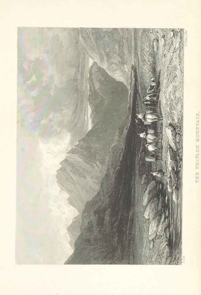 An illustration from Wanderings and Excursions in North Wales, with 51 engravings, by Radclyffe, from drawings by Cattermole, Cox, etc, 1853, leaf 321