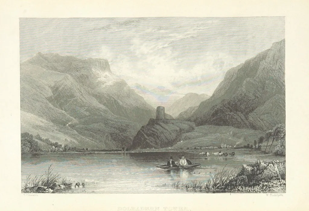 An illustration from Wanderings and Excursions in North Wales, with 51 engravings, by Radclyffe, from drawings by Cattermole, Cox, etc, 1853, leaf 335