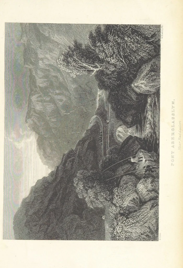 An illustration from Wanderings and Excursions in North Wales, with 51 engravings, by Radclyffe, from drawings by Cattermole, Cox, etc, 1853, leaf 371