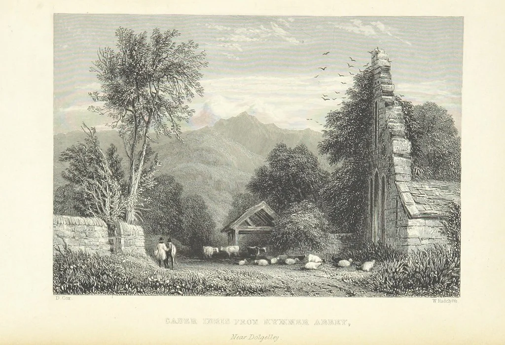 An illustration from Wanderings and Excursions in North Wales, with 51 engravings, by Radclyffe, from drawings by Cattermole, Cox, etc, 1853, leaf 427