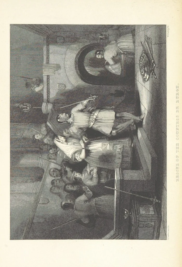 An illustration from Wanderings and Excursions in North Wales, with 51 engravings, by Radclyffe, from drawings by Cattermole, Cox, etc, 1853, leaf 449