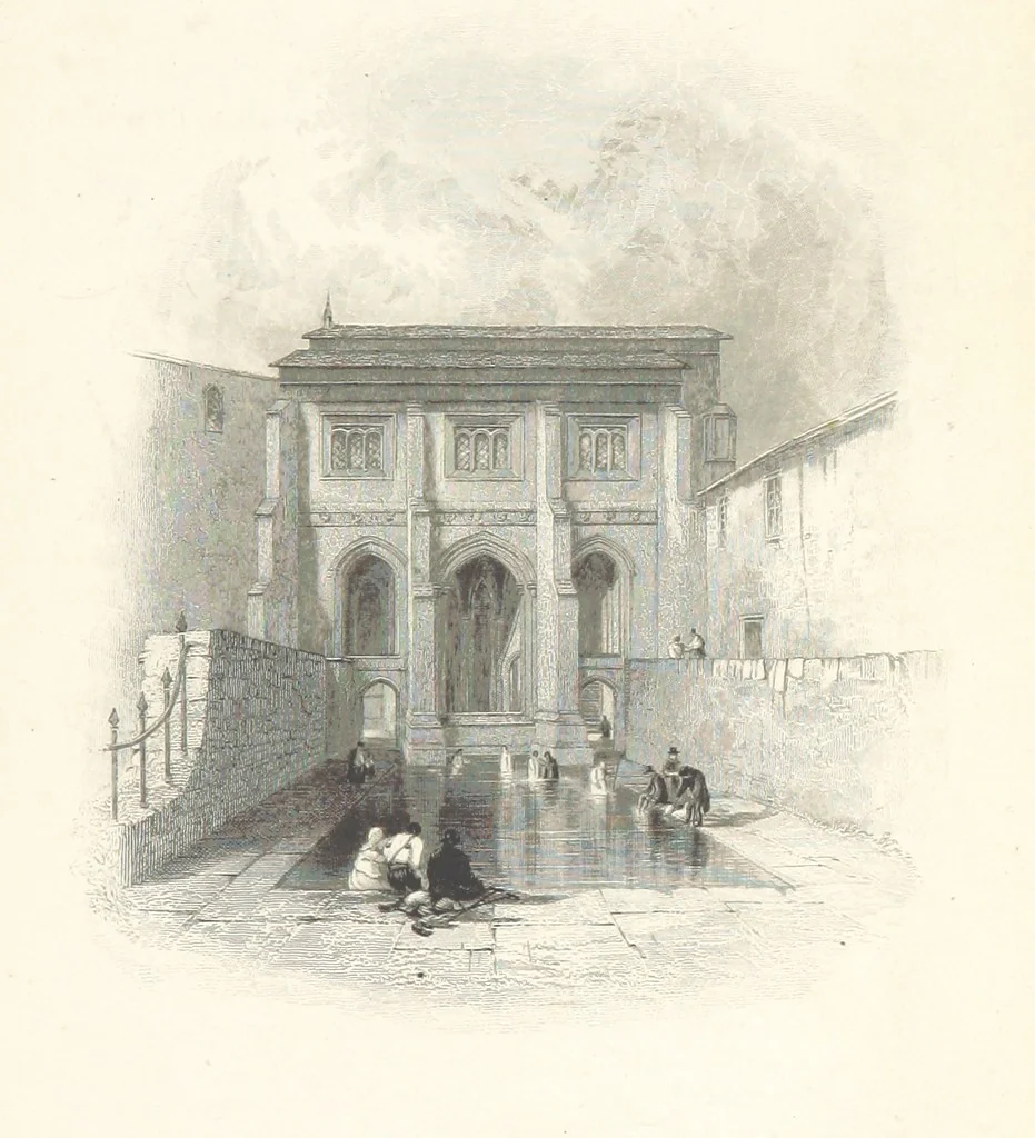 An illustration from Wanderings and Excursions in North Wales, with 51 engravings, by Radclyffe, from drawings by Cattermole, Cox, etc, 1853, leaf 79