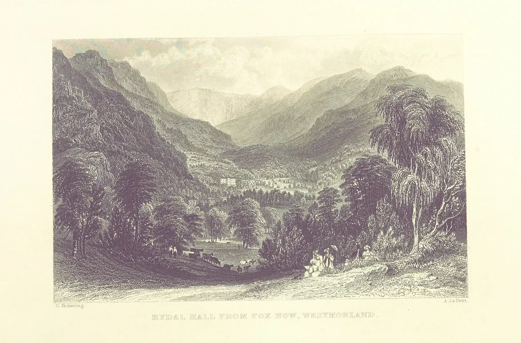 An illustration from Westmorland, Cumberland, Durham, and Northumberland, illustrated from original drawings by T. Allom, G. Pickering, &c. With descriptions by T. Rose, 1858, leaf 114