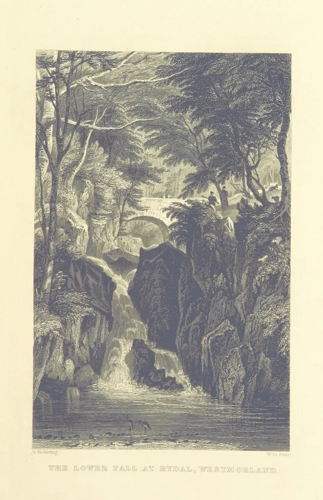 An illustration from Westmorland, Cumberland, Durham, and Northumberland, illustrated from original drawings by T. Allom, G. Pickering, &c. With descriptions by T. Rose, 1858, leaf 119