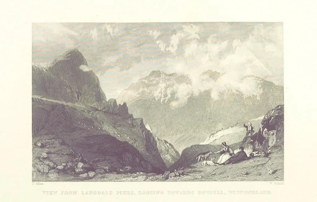 An illustration from Westmorland, Cumberland, Durham, and Northumberland, illustrated from original drawings by T. Allom, G. Pickering, &c. With descriptions by T. Rose, 1858, leaf 148