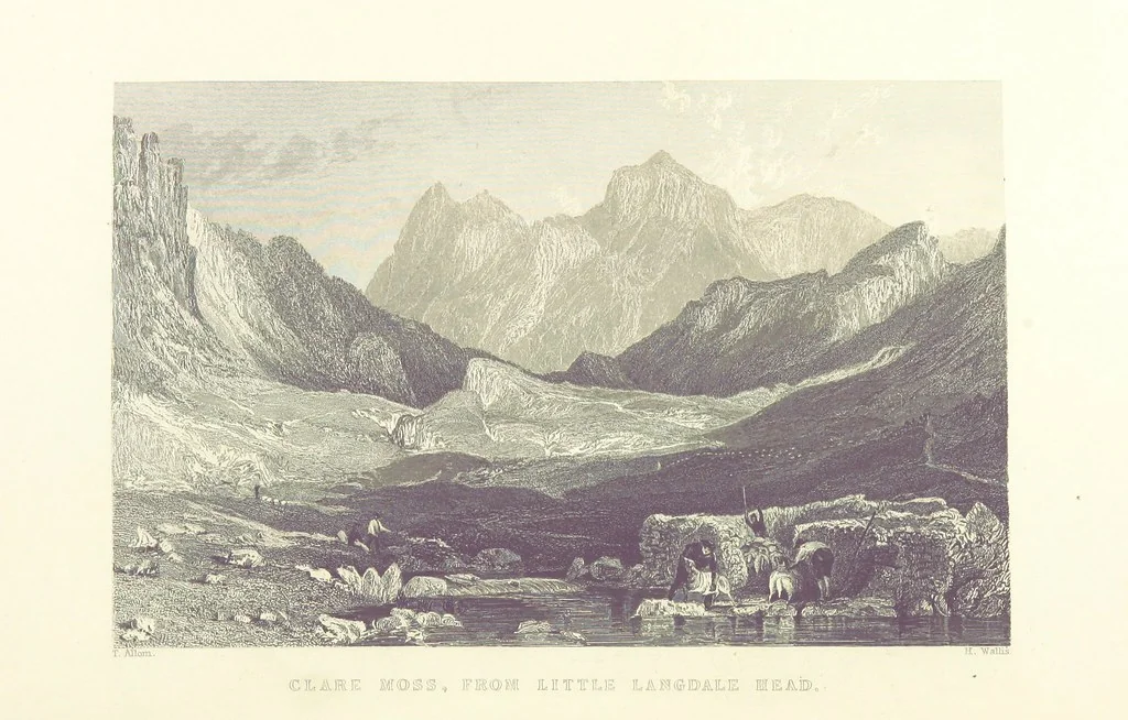 An illustration from Westmorland, Cumberland, Durham, and Northumberland, illustrated from original drawings by T. Allom, G. Pickering, &c. With descriptions by T. Rose, 1858, leaf 156