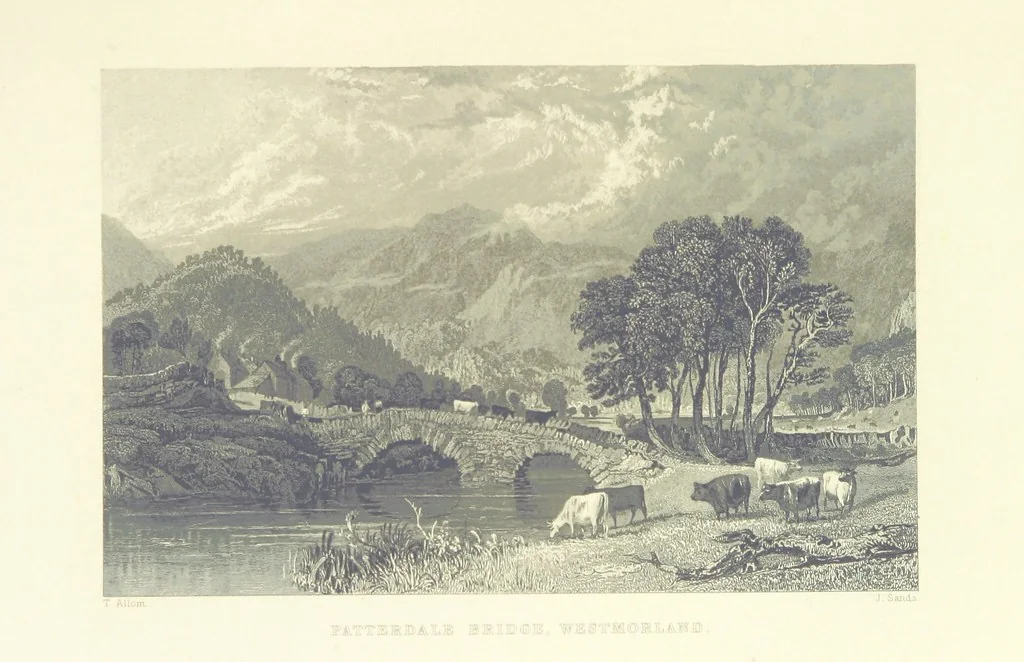 An illustration from Westmorland, Cumberland, Durham, and Northumberland, illustrated from original drawings by T. Allom, G. Pickering, &c. With descriptions by T. Rose, 1858, leaf 173
