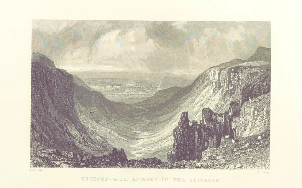 An illustration from Westmorland, Cumberland, Durham, and Northumberland, illustrated from original drawings by T. Allom, G. Pickering, &c. With descriptions by T. Rose, 1858, leaf 186