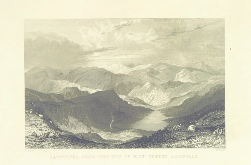 An illustration from Westmorland, Cumberland, Durham, and Northumberland, illustrated from original drawings by T. Allom, G. Pickering, &c. With descriptions by T. Rose, 1858, leaf 189