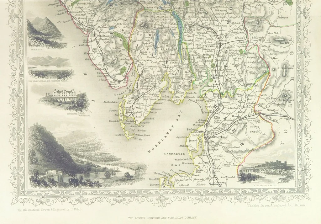 An illustration from Westmorland, Cumberland, Durham, and Northumberland, illustrated from original drawings by T. Allom, G. Pickering, &c. With descriptions by T. Rose, 1858, leaf 19