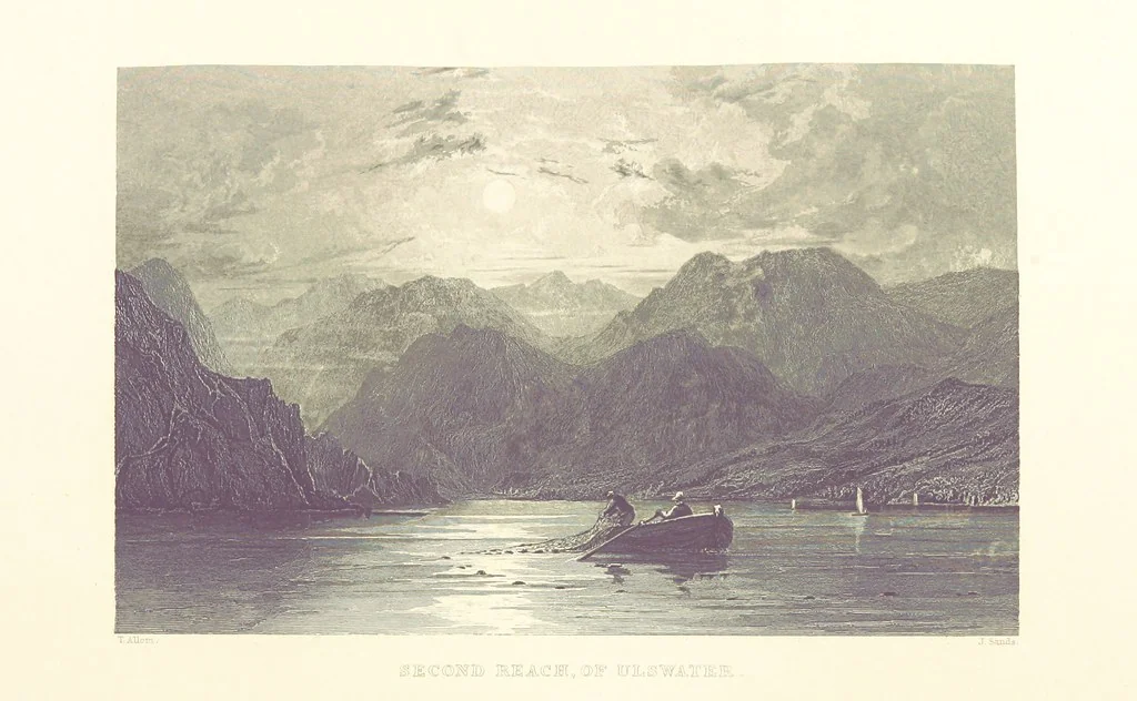 An illustration from Westmorland, Cumberland, Durham, and Northumberland, illustrated from original drawings by T. Allom, G. Pickering, &c. With descriptions by T. Rose, 1858, leaf 204