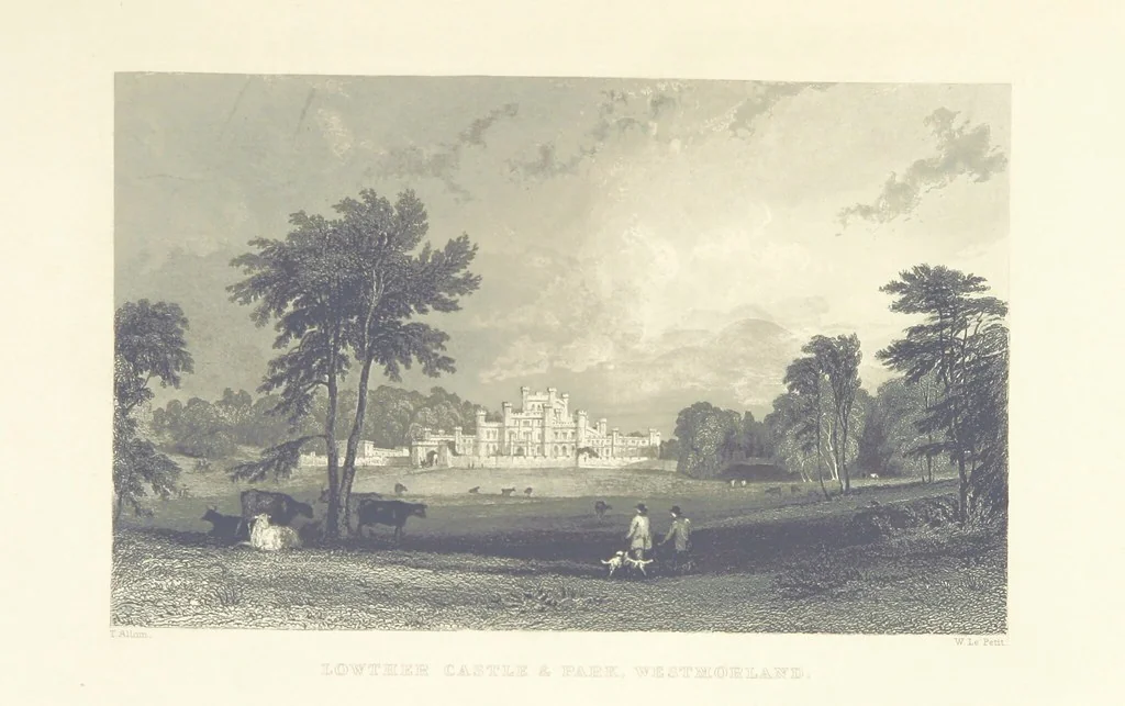An illustration from Westmorland, Cumberland, Durham, and Northumberland, illustrated from original drawings by T. Allom, G. Pickering, &c. With descriptions by T. Rose, 1858, leaf 211