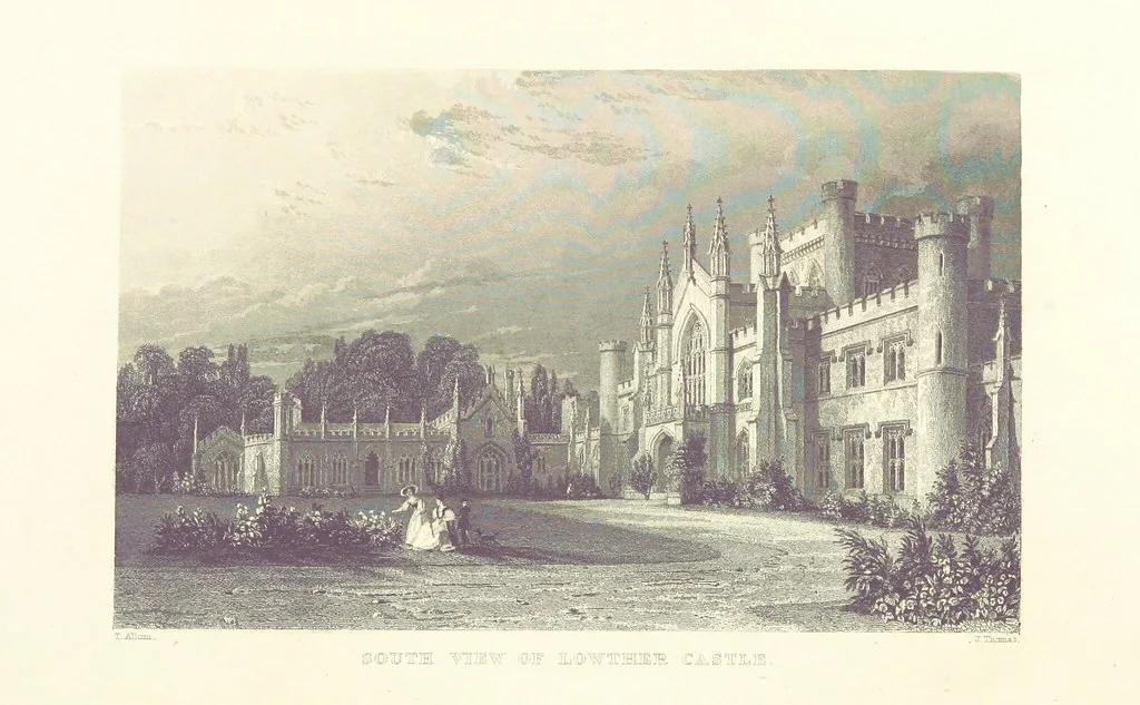 An illustration from Westmorland, Cumberland, Durham, and Northumberland, illustrated from original drawings by T. Allom, G. Pickering, &c. With descriptions by T. Rose, 1858, leaf 214