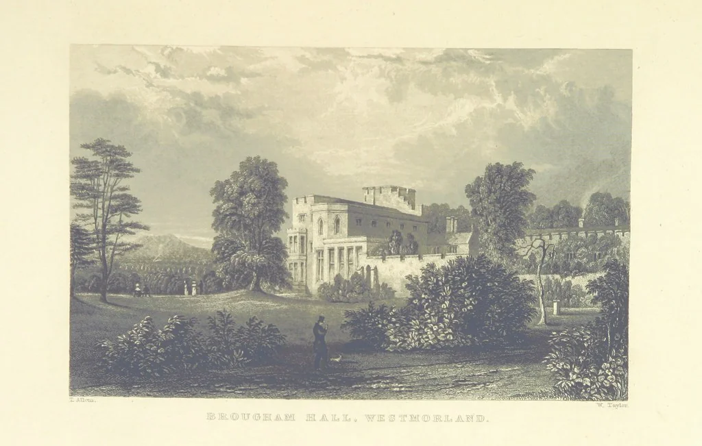 An illustration from Westmorland, Cumberland, Durham, and Northumberland, illustrated from original drawings by T. Allom, G. Pickering, &c. With descriptions by T. Rose, 1858, leaf 221