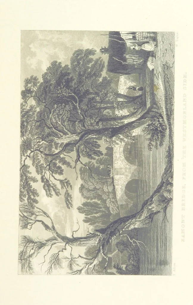 An illustration from Westmorland, Cumberland, Durham, and Northumberland, illustrated from original drawings by T. Allom, G. Pickering, &c. With descriptions by T. Rose, 1858, leaf 231