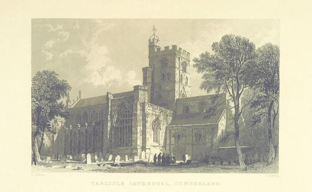 An illustration from Westmorland, Cumberland, Durham, and Northumberland, illustrated from original drawings by T. Allom, G. Pickering, &c. With descriptions by T. Rose, 1858, leaf 263