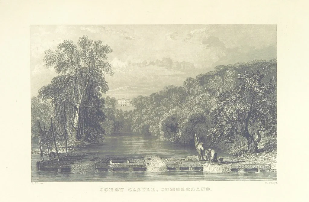 An illustration from Westmorland, Cumberland, Durham, and Northumberland, illustrated from original drawings by T. Allom, G. Pickering, &c. With descriptions by T. Rose, 1858, leaf 271