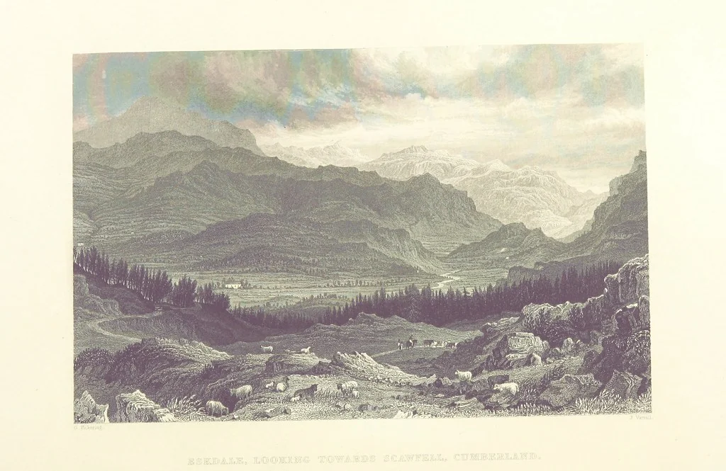 An illustration from Westmorland, Cumberland, Durham, and Northumberland, illustrated from original drawings by T. Allom, G. Pickering, &c. With descriptions by T. Rose, 1858, leaf 274