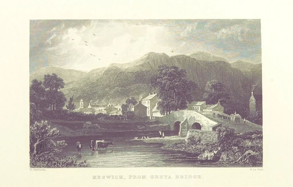 An illustration from Westmorland, Cumberland, Durham, and Northumberland, illustrated from original drawings by T. Allom, G. Pickering, &c. With descriptions by T. Rose, 1858, leaf 294