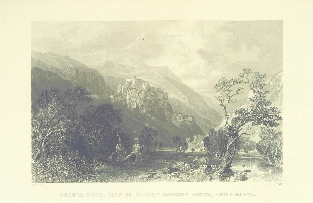 An illustration from Westmorland, Cumberland, Durham, and Northumberland, illustrated from original drawings by T. Allom, G. Pickering, &c. With descriptions by T. Rose, 1858, leaf 307